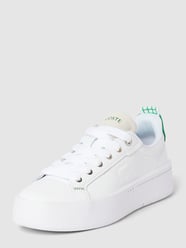 Sneakersy ze skóry model ‘CARNABY PLATFORM’ od Lacoste Biały - 42