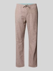 Regular Fit Leinenhose mit elastischem Bund von Tom Tailor Beige - 30