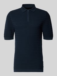koszulka polo o kroju regular fit z krótkim zamkiem błyskawicznym od MCNEAL - 17