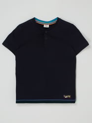 Serafino-Shirt aus Baumwolle von s.Oliver RED LABEL Blau - 25
