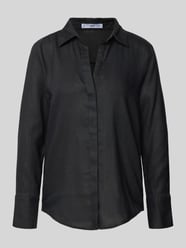Regular Fit Leinenbluse mit Hemdblusenkragen von Mango - 2