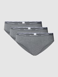 Slip mit elastischem Logo-Bund Modell 'Elements' von Marc O'Polo Grau - 31