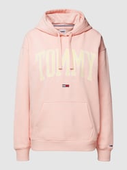 Hoodie mit Label-Stitching Modell 'POP' von Tommy Jeans Orange - 20