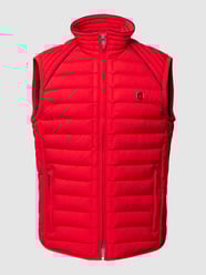 Bodywarmer met opstaande kraag, model 'MOLECULE' van Wellensteyn Rood - 28
