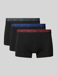 slim fit trunks met gestikt logo model 'Terry' in set van 3 van HOM - 28