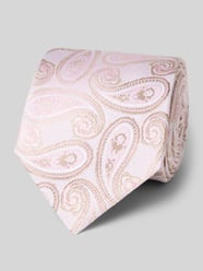 Seidenkrawatte im Allover-Look (7,5 cm) von OLYMP Pink - 8