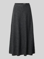 Spódnica midi rozkloszowana z mieszanki wiskozy i wełny od Marc O'Polo - 25