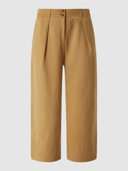 Culotte van een mix van lyocell en linnen  van Esprit Collection Groen - 25