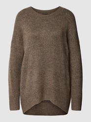 Gebreide pullover met extra brede schouders, model 'NANJING' van Only Geel - 5