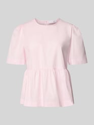 Blouse met ronde hals en knoopsluiting van Rich & Royal Fuchsia - 11