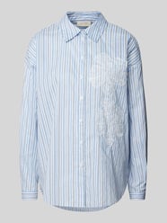 Bluzka o kroju relaxed fit z obszyciem koronką model ‘Cirene’ od FREE/QUENT - 32