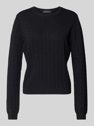 Strickpullover mit Strukturmuster von ARMANI EXCHANGE Schwarz - 9