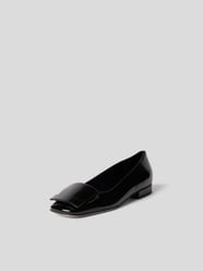 Slipper mit Label-Prägung von Sergio Rossi Grau / Schwarz - 19