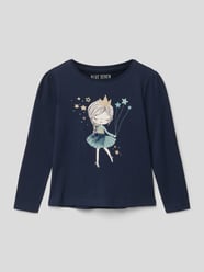 Shirt met lange mouwen en motiefprint van Blue Seven Blauw - 17