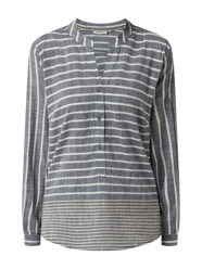 Blouseshirt met streepmotief van Broadway NYC Blauw / turquoise - 42