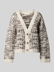 Kurtka z dzianiny z mieszanki bawełny i wełny o kroju oversized z mieszanki wełny model ‘LINDSAY’ od Selected Femme - 4