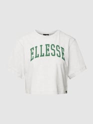 Kort T-shirt met labelprint, model 'Lanetto' van Ellesse Grijs / zwart - 2