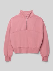 Bluza ze stójką i zamkiem błyskawicznym od Abercrombie&Fitch Fuksjowy - 41