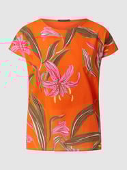 Blouseshirt met contrast aan de voorkant  van Luisa Cerano Oranje - 46