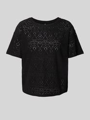 Regular Fit T-Shirt mit Ausbrenner-Effekt Modell 'ABBY' von Pieces - 9