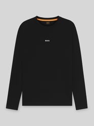 Bluzka z długim rękawem o kroju regular fit z mieszanki bawełny, model „TCHARK” od BOSS Orange - 16