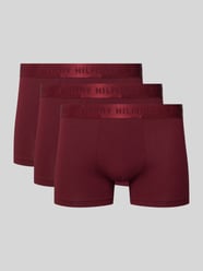 Slim Fit Trunks aus Modal-Mix im 3er-Pack von Tommy Hilfiger Bordeaux - 26