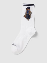 Sokken met motief en contraststrepen van Polo Ralph Lauren Wit - 38
