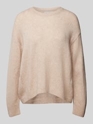 Loose Fit Strickpullover aus softem Schurwolle-Mix von Marc O'Polo Beige - 28