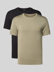 T-Shirt mit Label-Print im 2er-Pack von Emporio Armani - 7