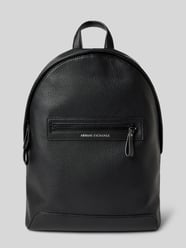 Rucksack in Leder-Optik von ARMANI EXCHANGE Schwarz - 1