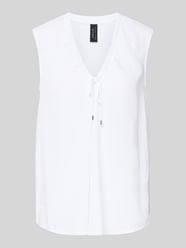 regular fit blouse met sierstrik van Marc Cain - 23