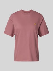 T-Shirt mit Label-Stitching von Carhartt Work In Progress Pink - 11