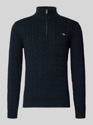 Slim Fit Troyer mit gerippten Abschlüssen von GANT - 3