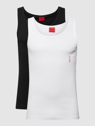 Tanktop mit Label-Print im 2er-Pack von HUGO Weiß - 24