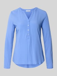 Regular fit blouse van pure viscose met tuniekhals van Christian Berg Woman - 28