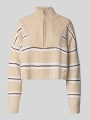 Cropped Strickpullover aus reinem Kaschmir von Staud Beige - 26