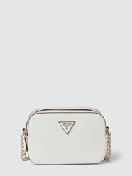 Schoudertas met labelapplicatie van Guess Wit - 38