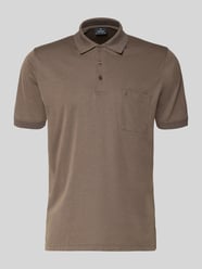 Regular Fit Poloshirt mit Brusttasche von RAGMAN Beige - 11