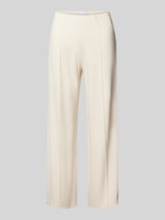 Wide Leg Stoffhose mit fixierten Bügelfalten Modell 'ELAINE' von Raffaello Rossi Beige - 17