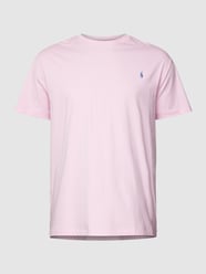 T-shirt PLUS SIZE z wyhaftowanym logo od Polo Ralph Lauren Big & Tall Różowy - 10