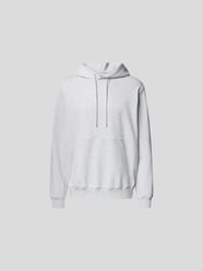 Oversized Hoodie mit Label-Print von MSGM Grau / Schwarz - 4