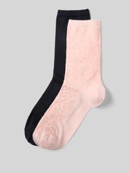 Sokken van katoenmix in een set van 2 paar van HUGO Fuchsia - 4