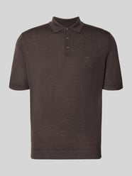 Regular Fit Poloshirt aus reiner Baumwolle in Strick-Optik von Fynch-Hatton - 25