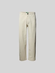 Straight Fit Stoffhose aus Baumwolle von ANNARR Beige - 5