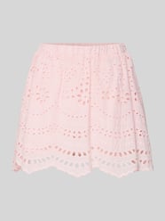 Mini-skort z czystej bawełny model 'NALA-LALISA' od ONLY Fuksjowy - 15