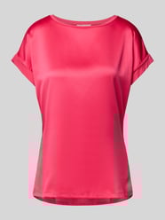 Blusenshirt mit geripptem Rundhalsausschnitt von Christian Berg Woman - 17
