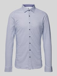 Koszula biznesowa o kroju slim fit z kołnierzykiem typu kent od Desoto Czerwony - 14