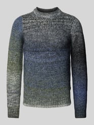 Strickpullover mit gerippten Abschlüssen von Blend Blau - 6