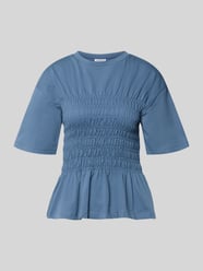 T-shirt met smokdetails en ronde hals van Jake*s Casual - 16
