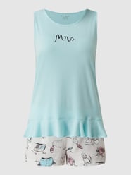 Pyjama aus Modal-Elasthan-Mix von KATE SPADE Blau - 14